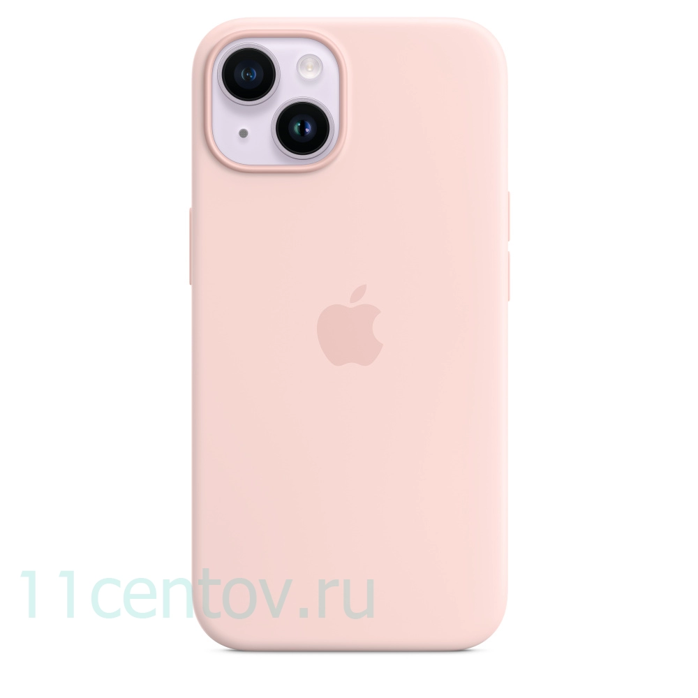 Картинка Силиконовый чехол для iPhone 14 Розовый от интернет-магазина электроники «11 Центов»