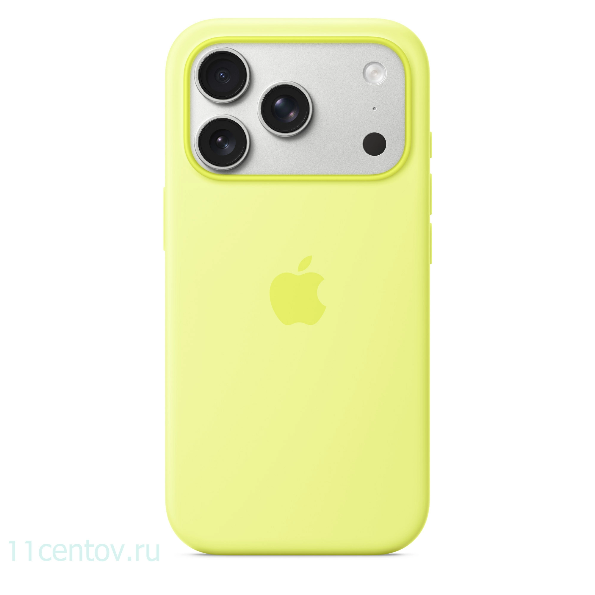 Картинка Силиконовый чехол для iPhone 17 Pro Неоновый Желтый от интернет-магазина электроники «11 Центов»