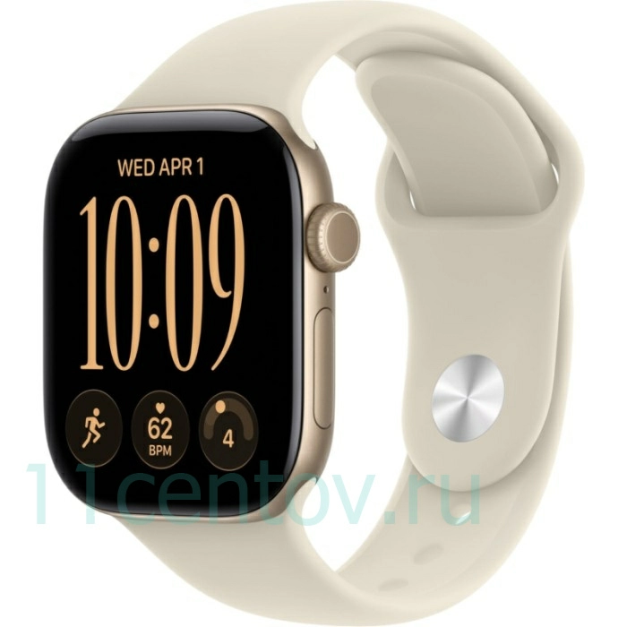 Картинка Apple Watch Series 12 GPS 46mm Light Gold Aluminum Case with Sand Sport Band S/M от интернет-магазина электроники «11 Центов»