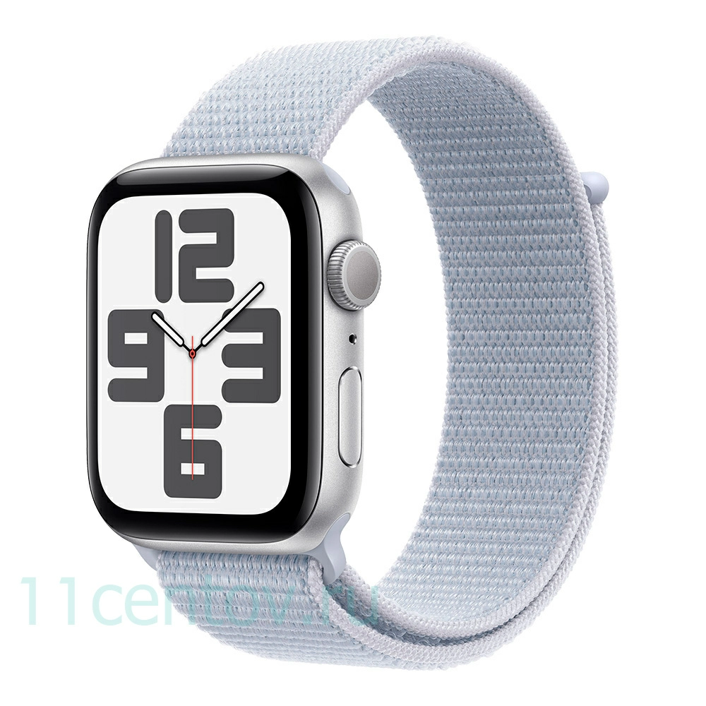 Картинка Apple Watch SE 2024 GPS 44mm Silver Aluminum Case with Blue Cloud Sport Loop от интернет-магазина электроники «11 Центов»