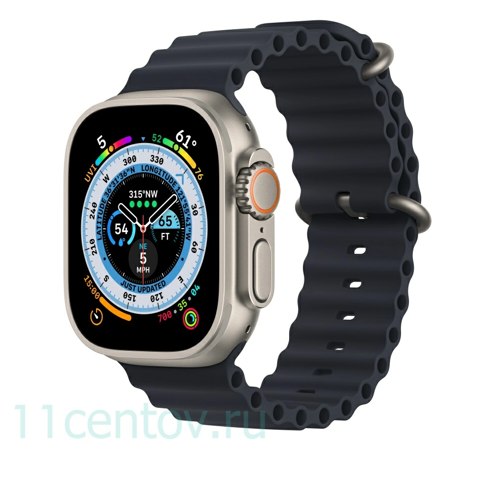 Картинка Ремешок Оcean band для Apple Watch 42/44/45/49 mm Blue от интернет-магазина электроники «11 Центов»