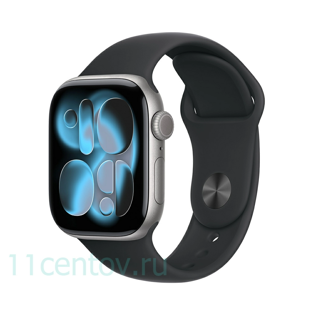 Картинка Apple Watch Series 11 GPS 42mm Space Gray Aluminum Case with Black Sport Band S/M от интернет-магазина электроники «11 Центов»