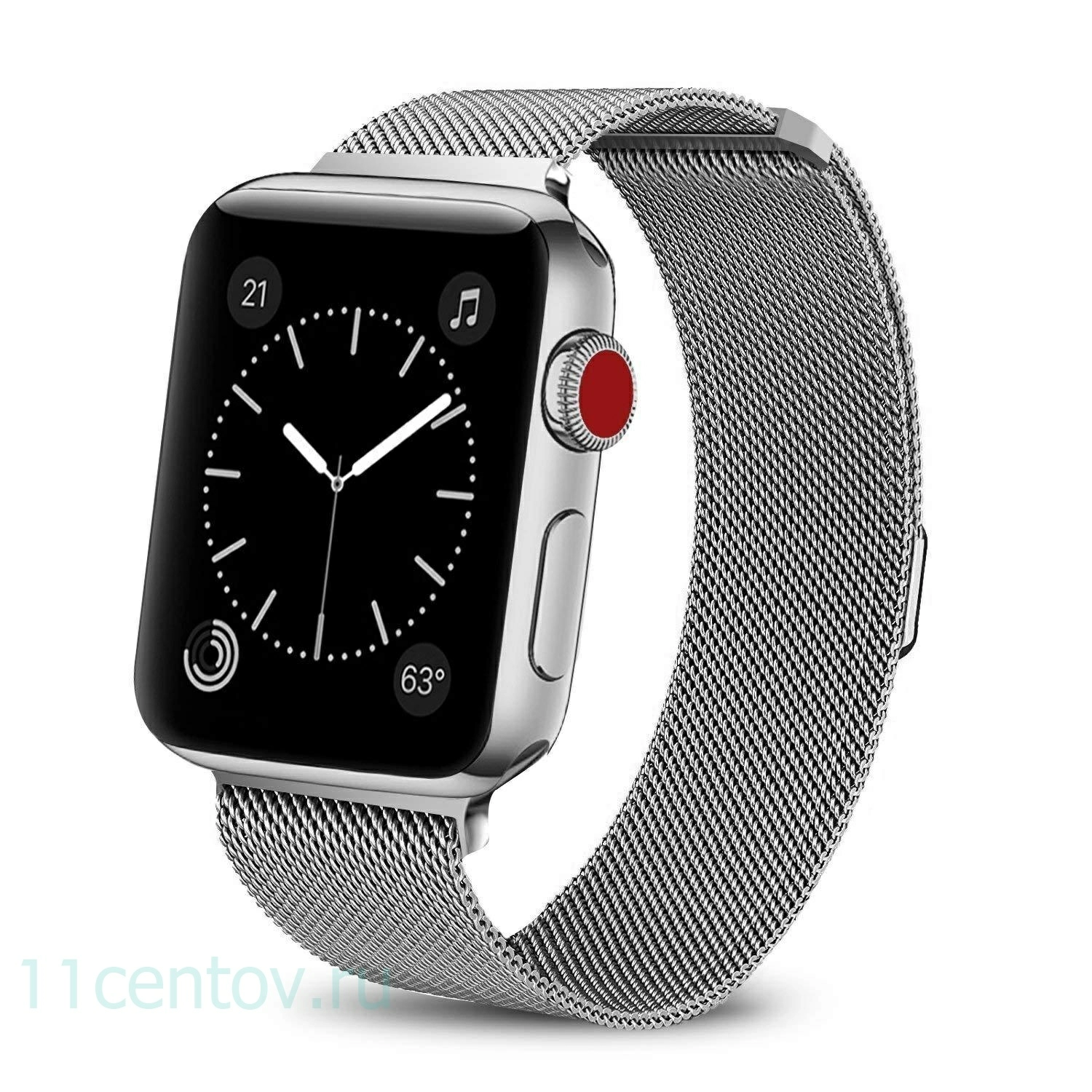 Картинка Ремешок Milanese Loop для Apple Watch 42/44mm серебристый от интернет-магазина электроники «11 Центов»