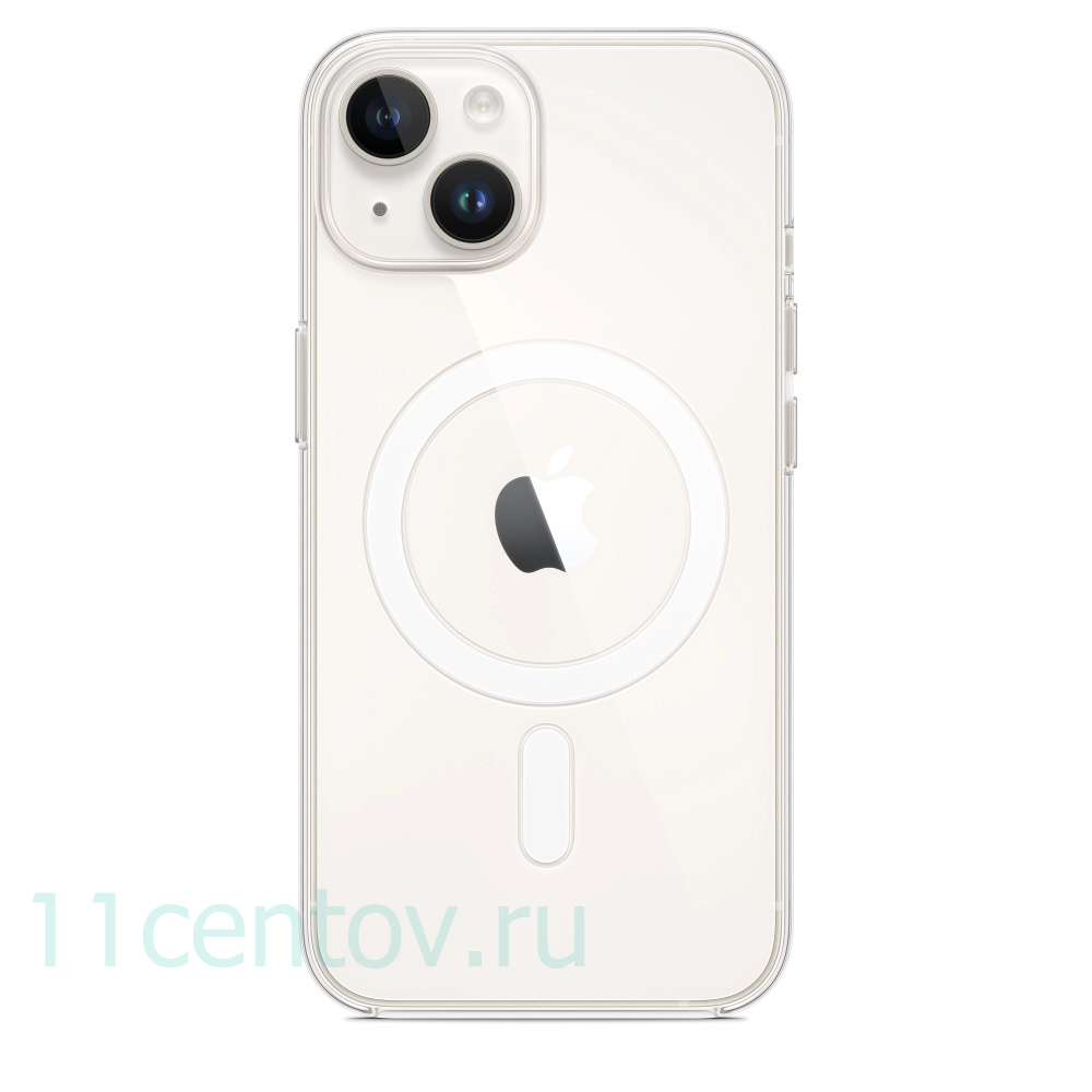 Картинка Прозрачный чехол Hoco MagSafe для iPhone 14 от интернет-магазина электроники «11 Центов»
