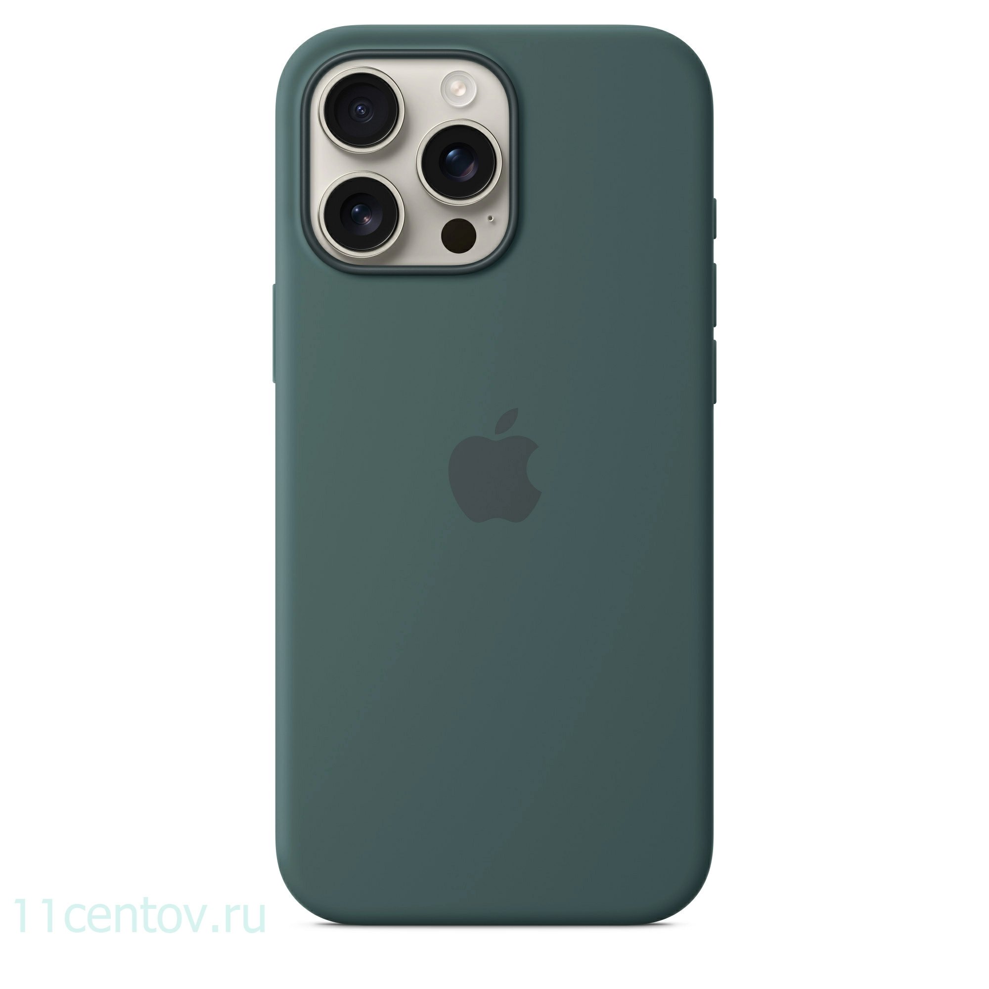 Картинка Силиконовый чехол для iPhone 16 Pro Max Зеленый от интернет-магазина электроники «11 Центов»