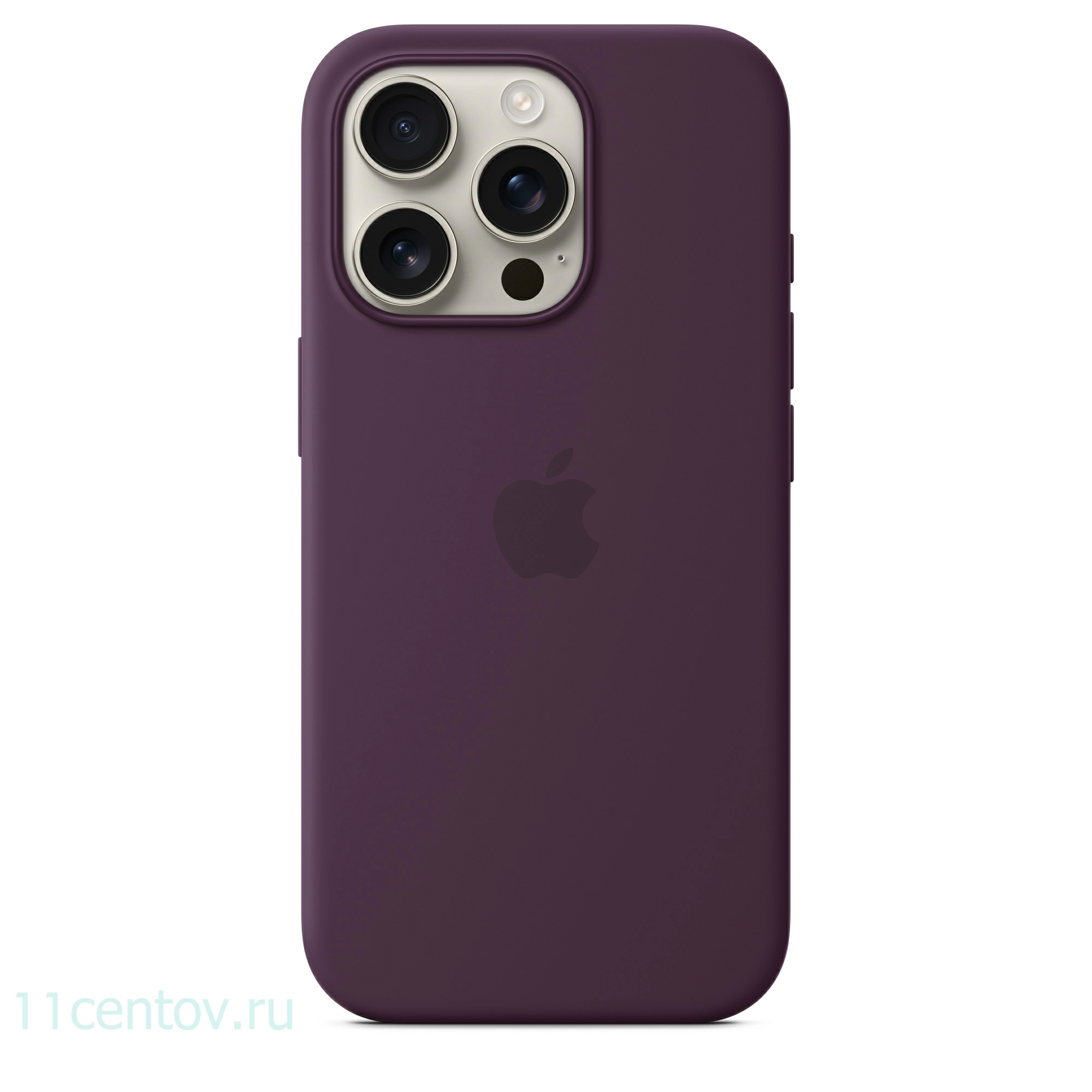 Картинка Силиконовый чехол для iPhone 16 Pro Бордовый от интернет-магазина электроники «11 Центов»