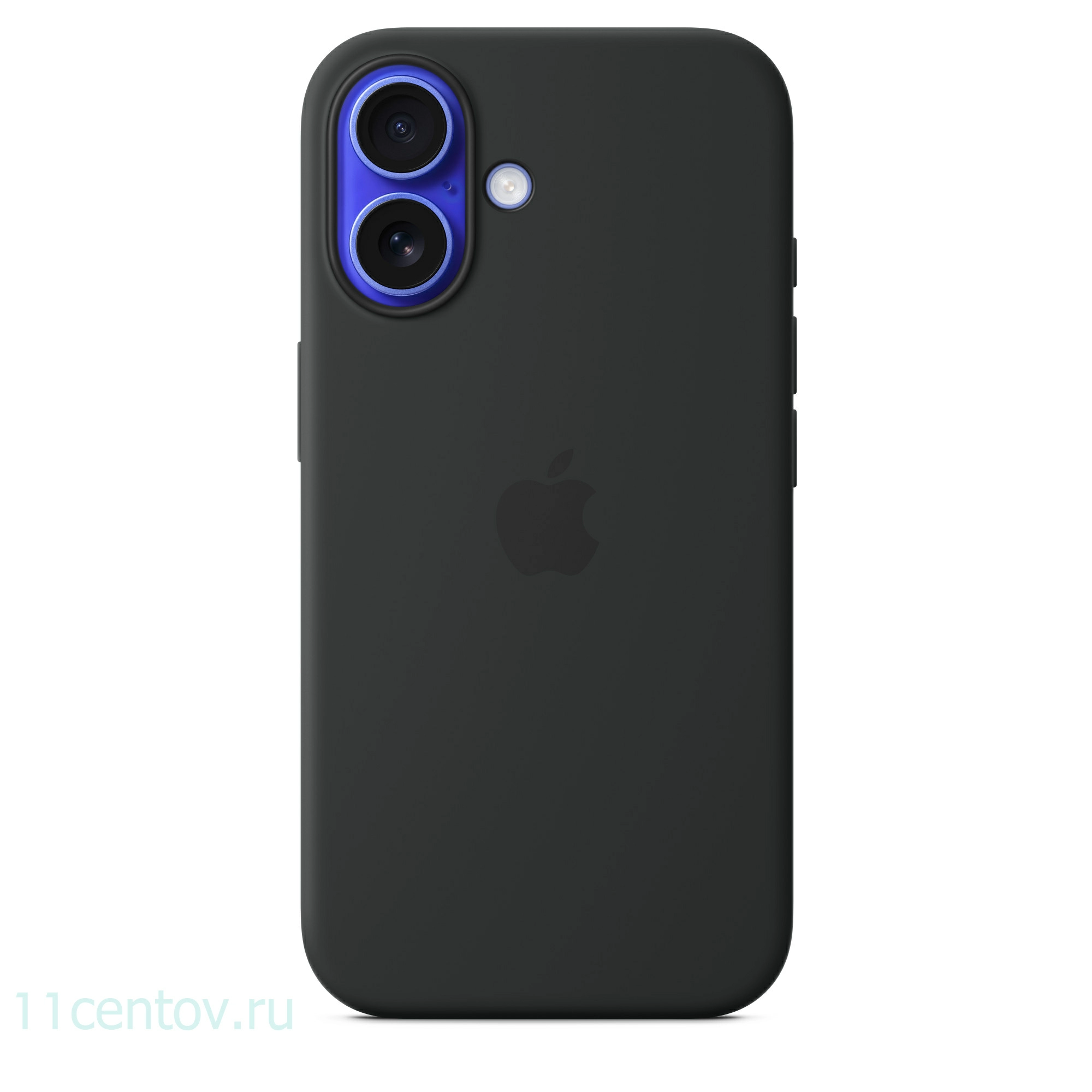 Картинка Силиконовый чехол для iPhone 16 Черный от интернет-магазина электроники «11 Центов»
