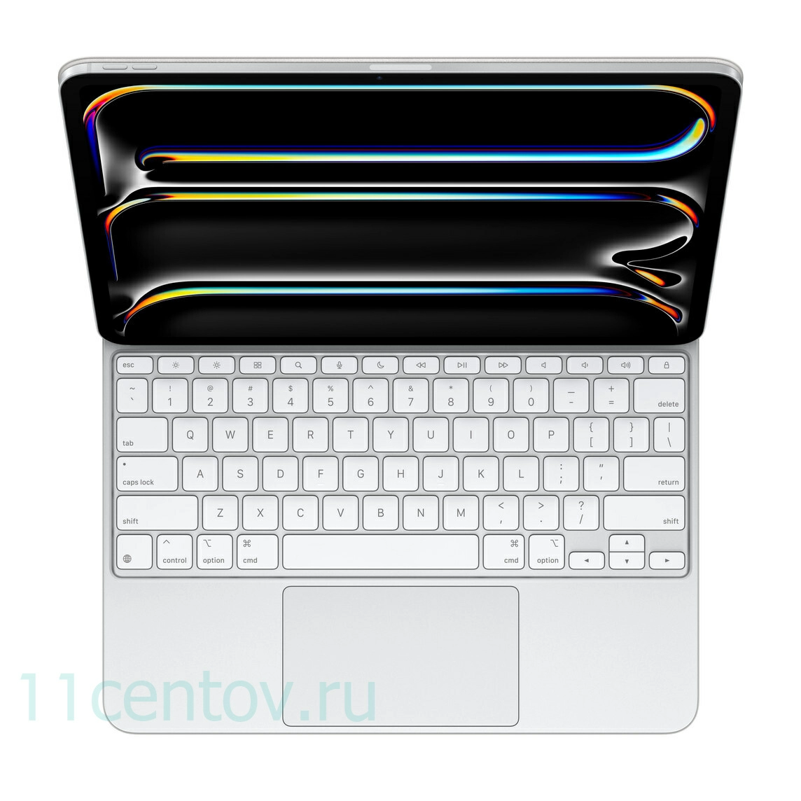Картинка Клавиатура Apple Magic Keyboard для iPad Pro 13 М4 (2024) белая от интернет-магазина электроники «11 Центов»
