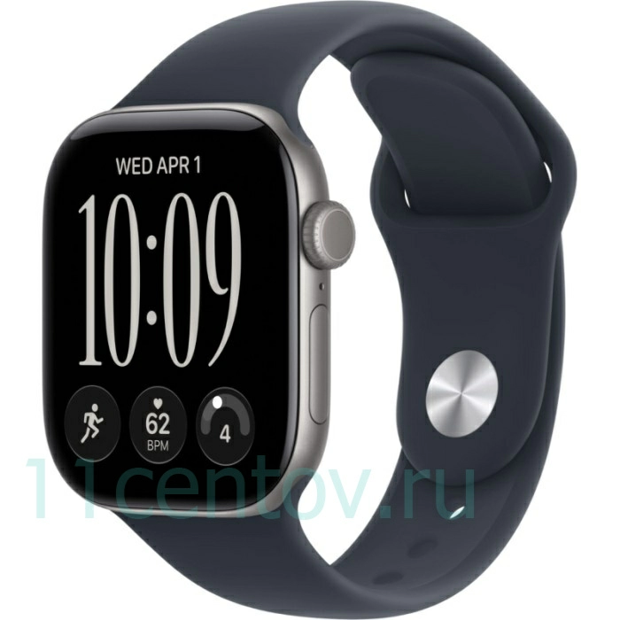 Картинка Apple Watch Series 12 GPS 42mm Space Gray Aluminum Case with Navy Blue Sport Band M/L от интернет-магазина электроники «11 Центов»