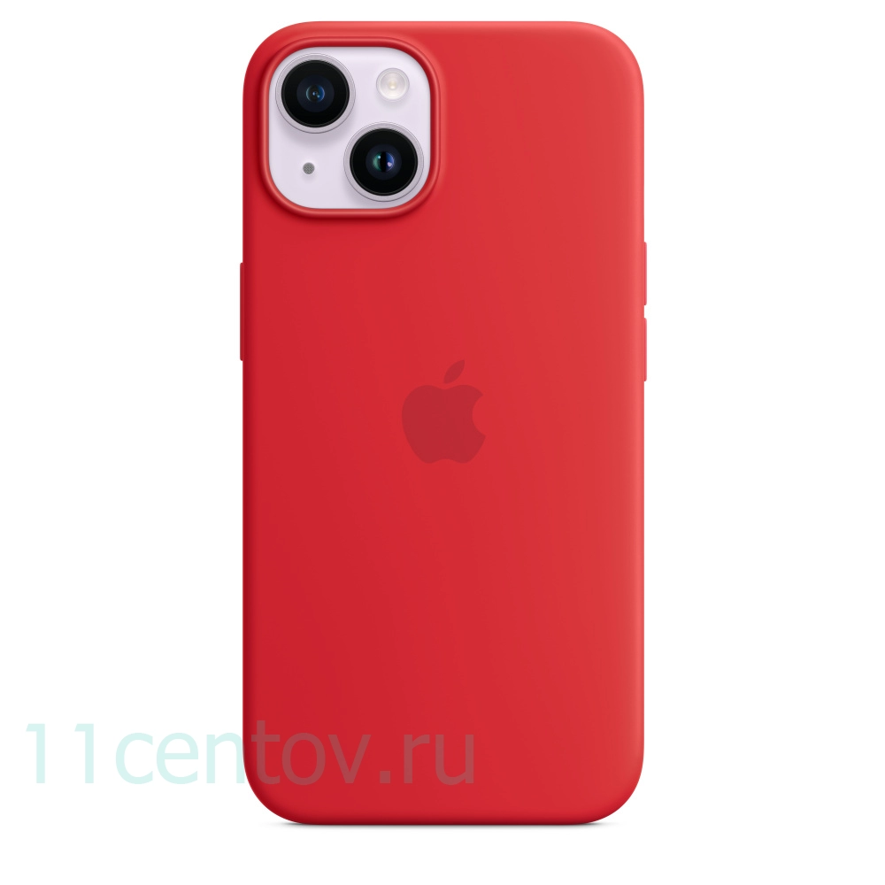 Картинка Силиконовый чехол для iPhone 14 Красный от интернет-магазина электроники «11 Центов»